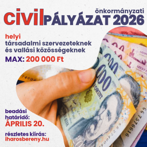 Read more about the article CIVIL PÁLYÁZAT 2026